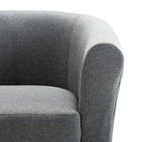 vidaXL Armchair fabric light gray
