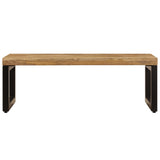 vidaXL Coffee Table 100x50x35 cm Solid Mango Wood and Steel