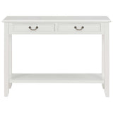 vidaXL Wandtafel 110x35x80 cm hout wit