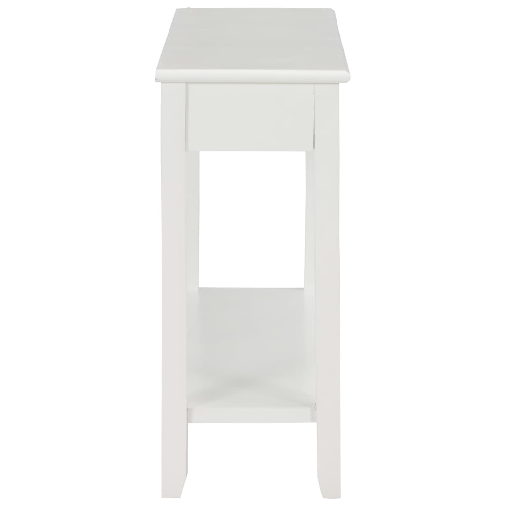 vidaXL Wandtafel 110x35x80 cm hout wit