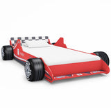 vidaXL Kids' Car Bed Red 90x200 cm