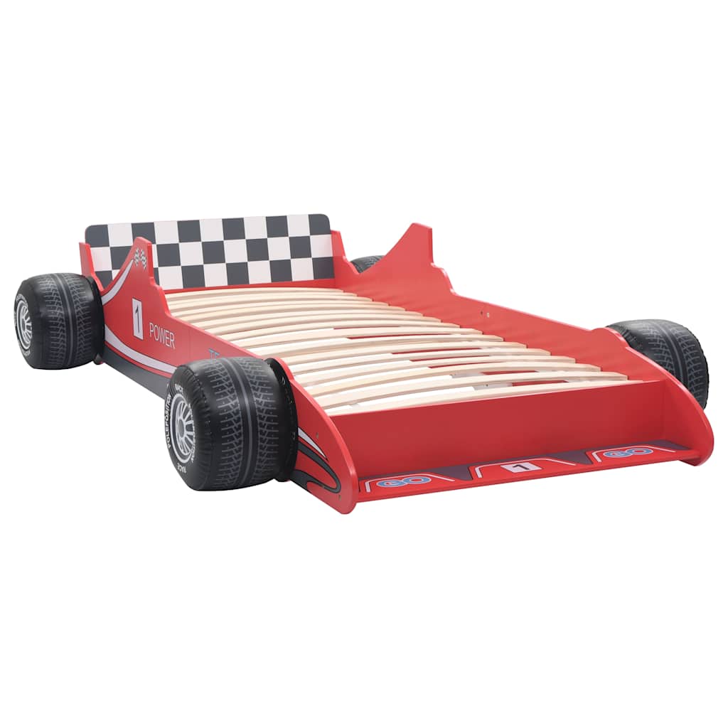 vidaXL Kids' Car Bed Red 90x200 cm