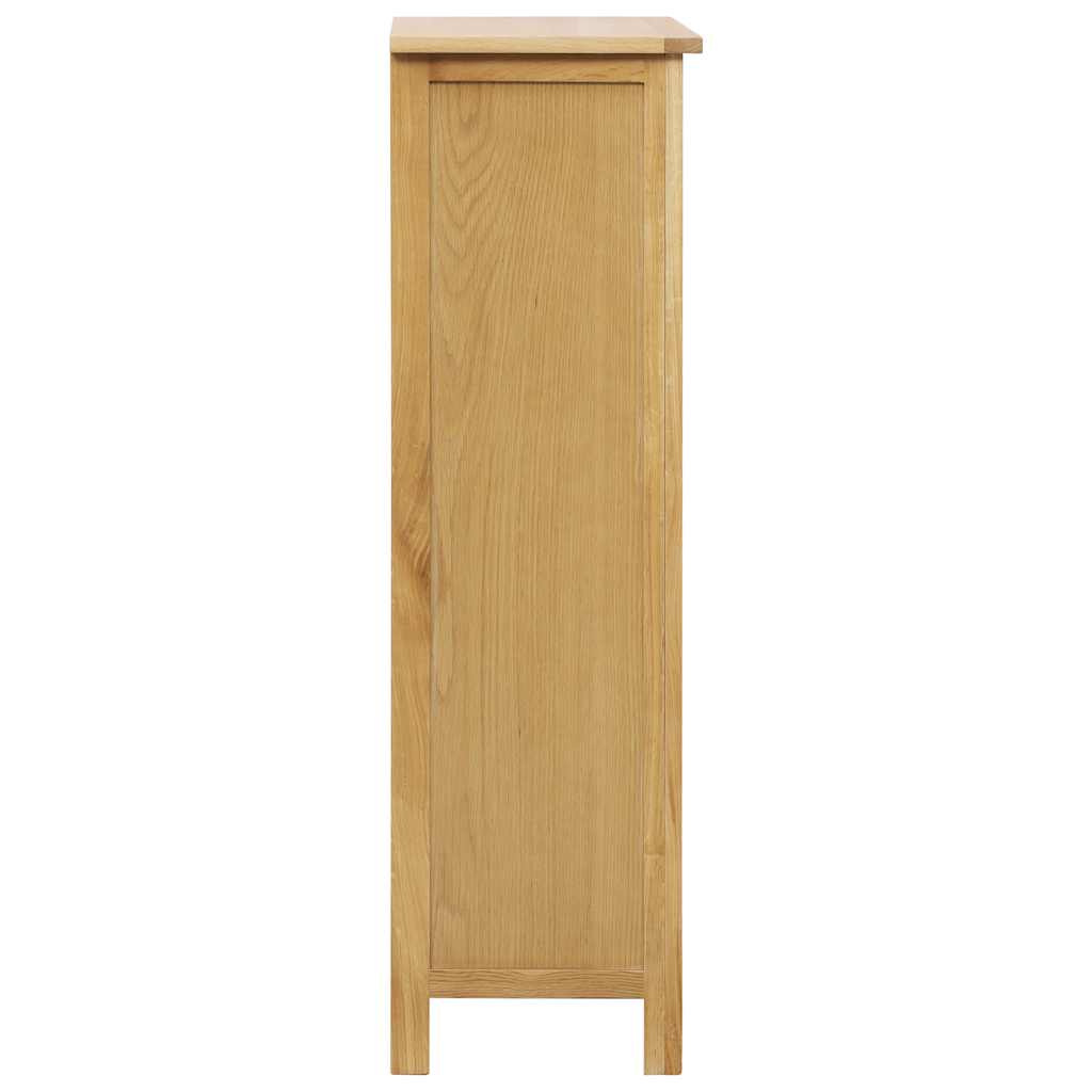 vidaXL Schoenenkast 76x37x105 cm massief eikenhout