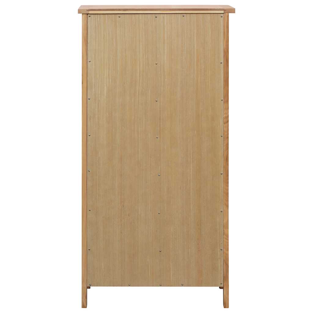 vidaXL Schoenenkast 76x37x105 cm massief eikenhout