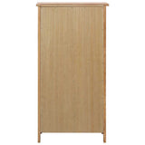 vidaXL Schoenenkast 76x37x105 cm massief eikenhout
