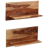 vidaXL Wandschappen 2 st 58x26x20 cm massief acaciahout