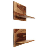 vidaXL Wandschappen 2 st 58x26x20 cm massief acaciahout