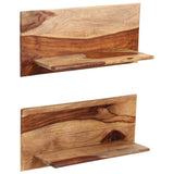 vidaXL Wandschappen 2 st 58x26x20 cm massief acaciahout