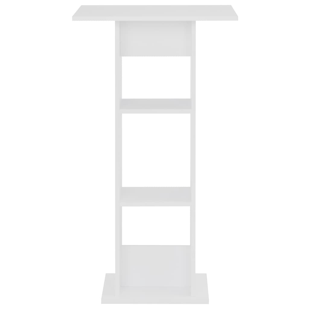 vidaXL Bartafel 60x60x110 cm blanc