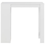 vidaXL Bar Table with Shelf 110x50x103 cm White