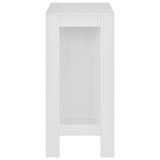 vidaXL Bar Table with Shelf 110x50x103 cm White