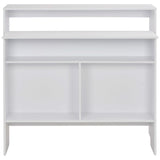 vidaXL Bartafel avec 2 plateaux de table 130x40x120 cm blanc