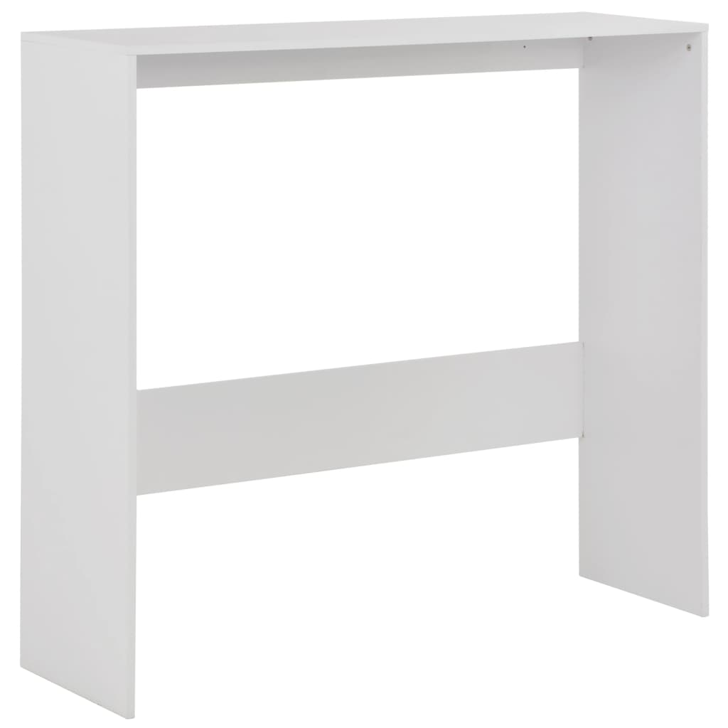 vidaXL Bartafel avec 2 plateaux de table 130x40x120 cm blanc