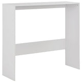 vidaXL Bartafel avec 2 plateaux de table 130x40x120 cm blanc