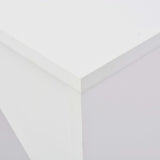 vidaXL Bartafel avec plateau de rangement 138x39x110 cm blanc