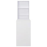 vidaXL Table de bar avec cadre 115x59x200 cm blanc