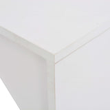 vidaXL Table de bar avec cadre 115x59x200 cm blanc