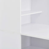 vidaXL Table de bar avec cadre 115x59x200 cm blanc