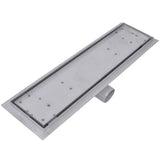 vidaXL Doucheafvoer 2 st rechthoekig 530x140 mm roestvrij staal