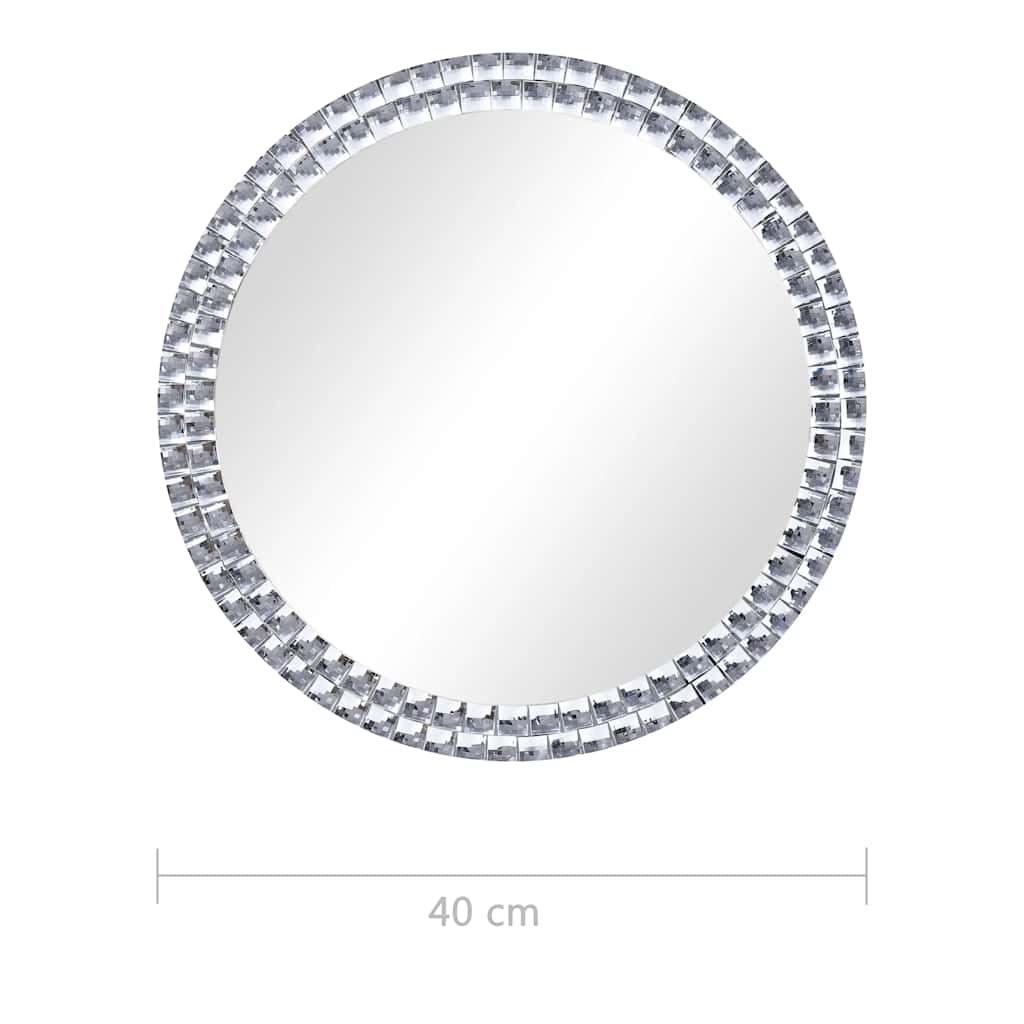 vidaXL Wandspiegel 40 cm verre dur