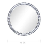 vidaXL Wandspiegel 40 cm verre dur