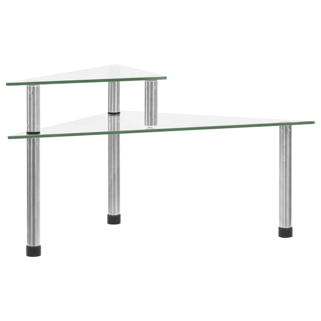 vidaXL Keukenschap 49,5x35x19 cm gehard glas transparent