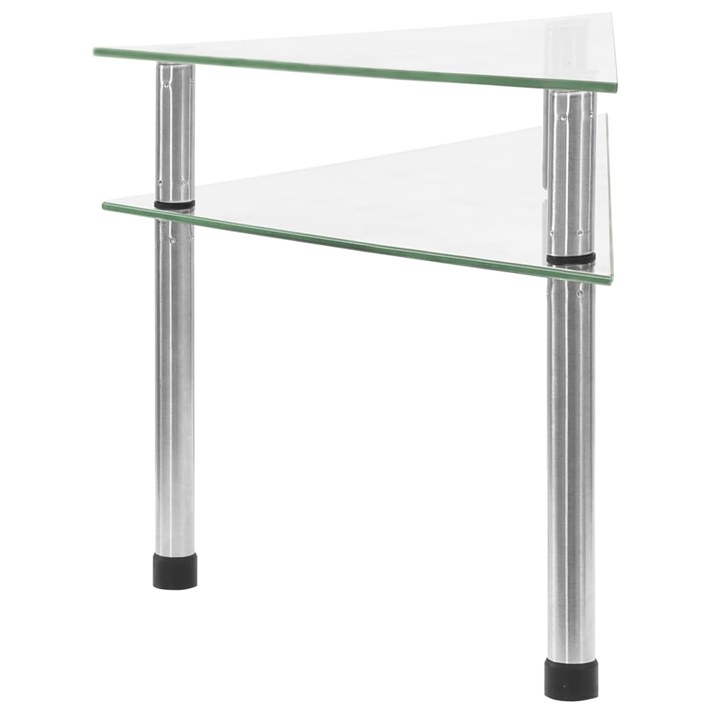vidaXL Keukenschap 49,5x35x19 cm gehard glas transparent