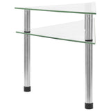 vidaXL Keukenschap 49,5x35x19 cm gehard glas transparent