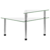 vidaXL Keukenschap 49,5x35x19 cm gehard glas transparent
