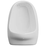 vidaXL Wall-Mounted Urinal with Flush Valve Ceramic White