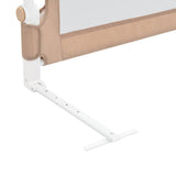 vidaXL Toddler Bed Rail 102x42 cm Polyester Taupe