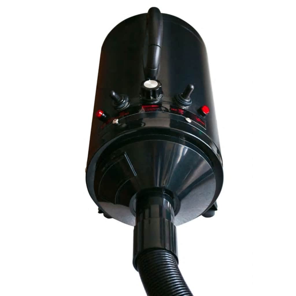vidaXL Dog Grooming Dryer with 3 Nozzles 2400 W Black