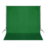 vidaXL Achtergrond zonder standaard chromakey 300x300 cm katoen groen
