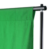 vidaXL Achtergrond zonder standaard chromakey 300x300 cm katoen groen