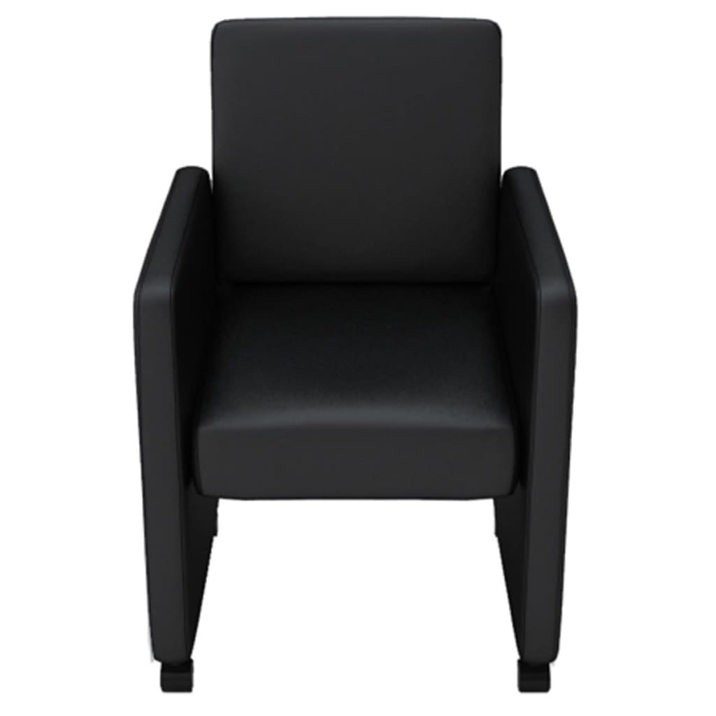 vidaXL Eetkamerstoelen 4 st art noir