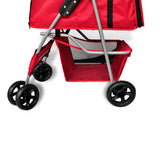 vidaXL Pet Stroller Red