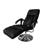 vidaXL Massage Chair Artificial Leather Black