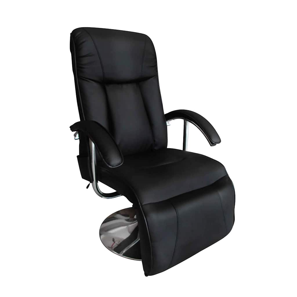 vidaXL Massage Chair Artificial Leather Black