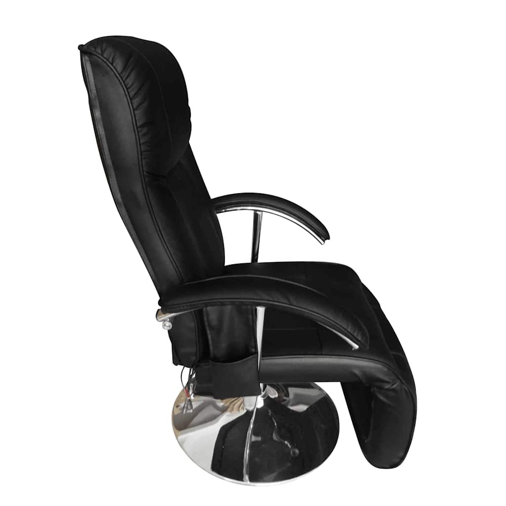 vidaXL Massage Chair Artificial Leather Black