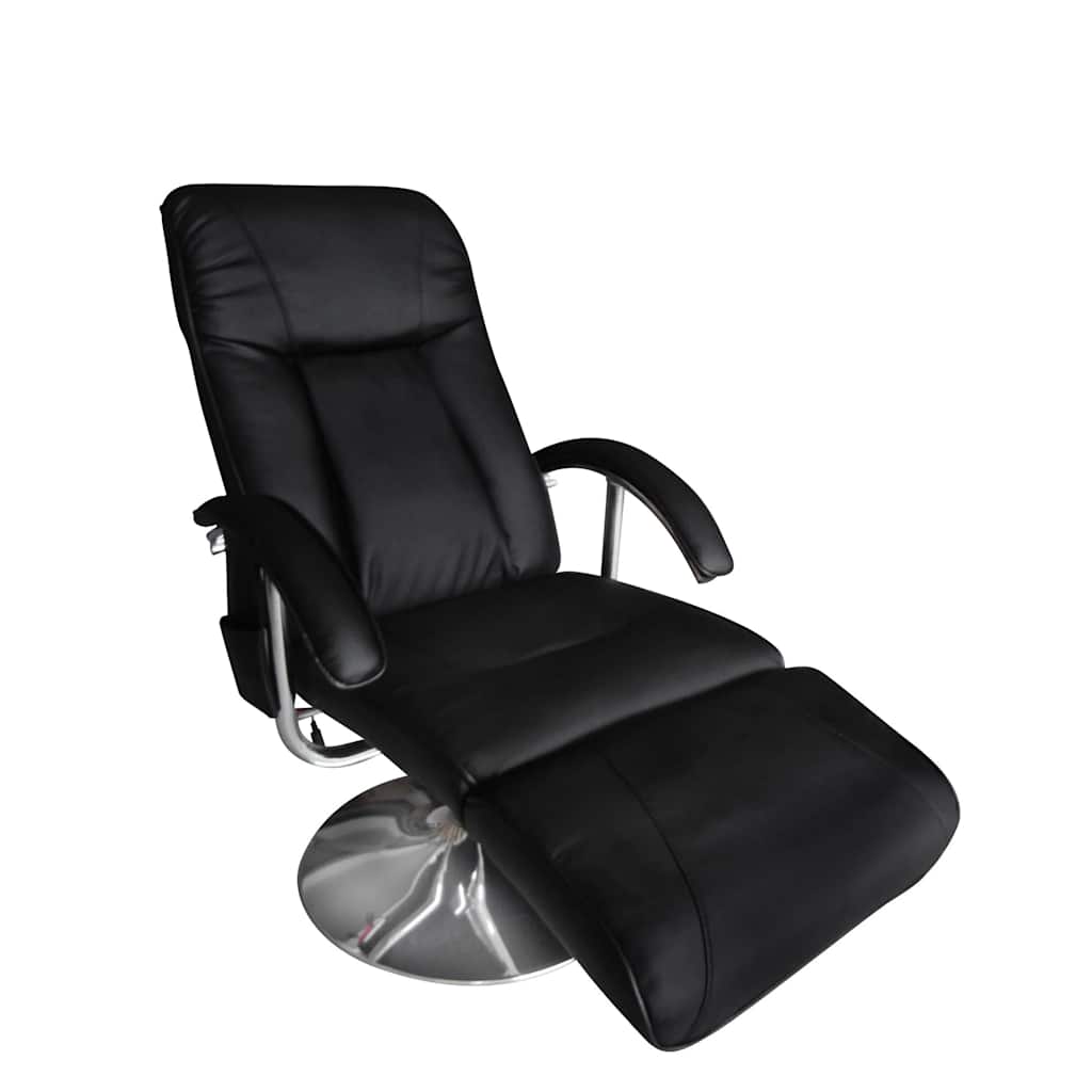 vidaXL Massage Chair Artificial Leather Black
