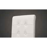 vidaXL Eetkamerstoelen 4 st kunstleer wit