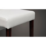 vidaXL Eetkamerstoelen 4 st kunstleer wit