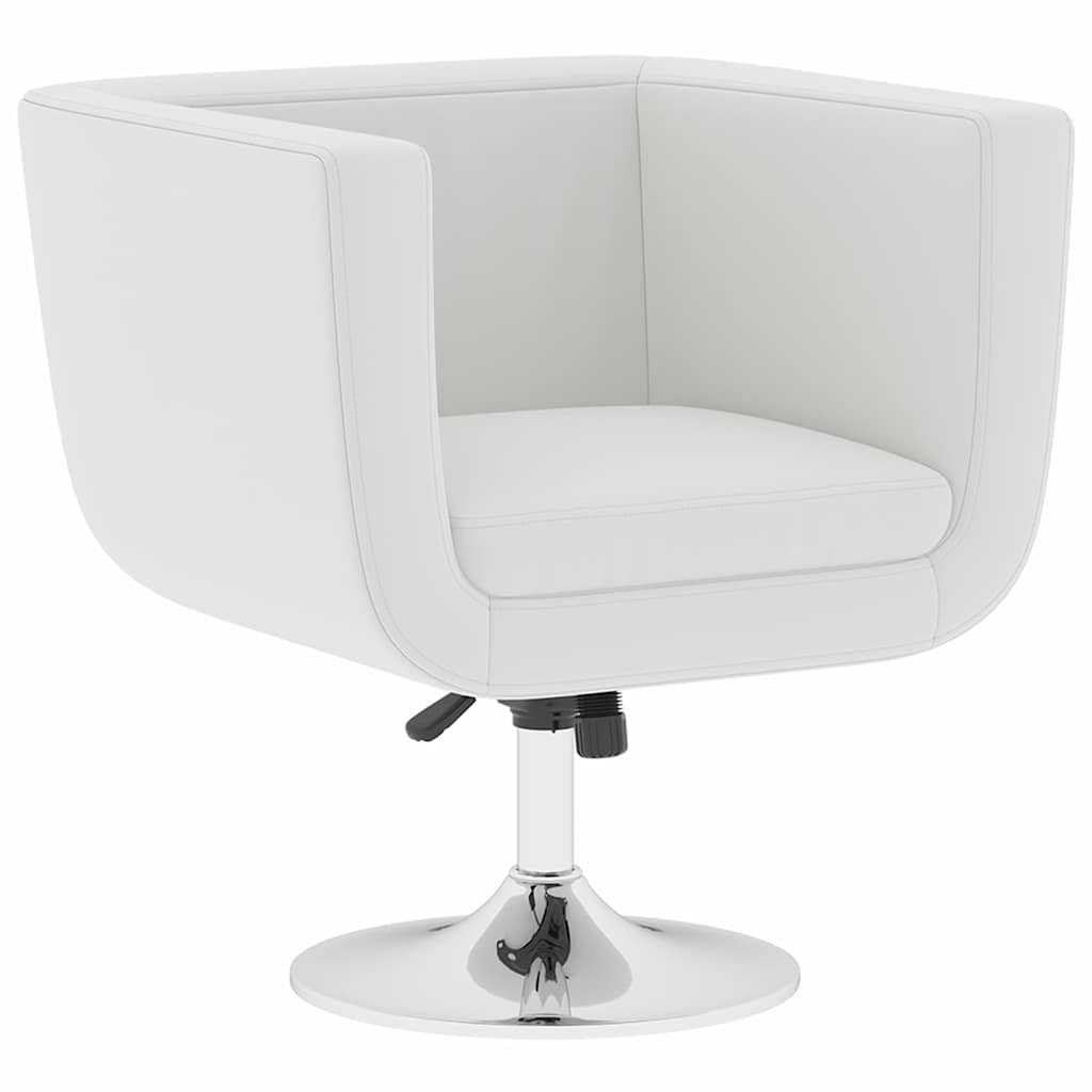 vidaXL Bar Stools 2 pcs artificial leather white