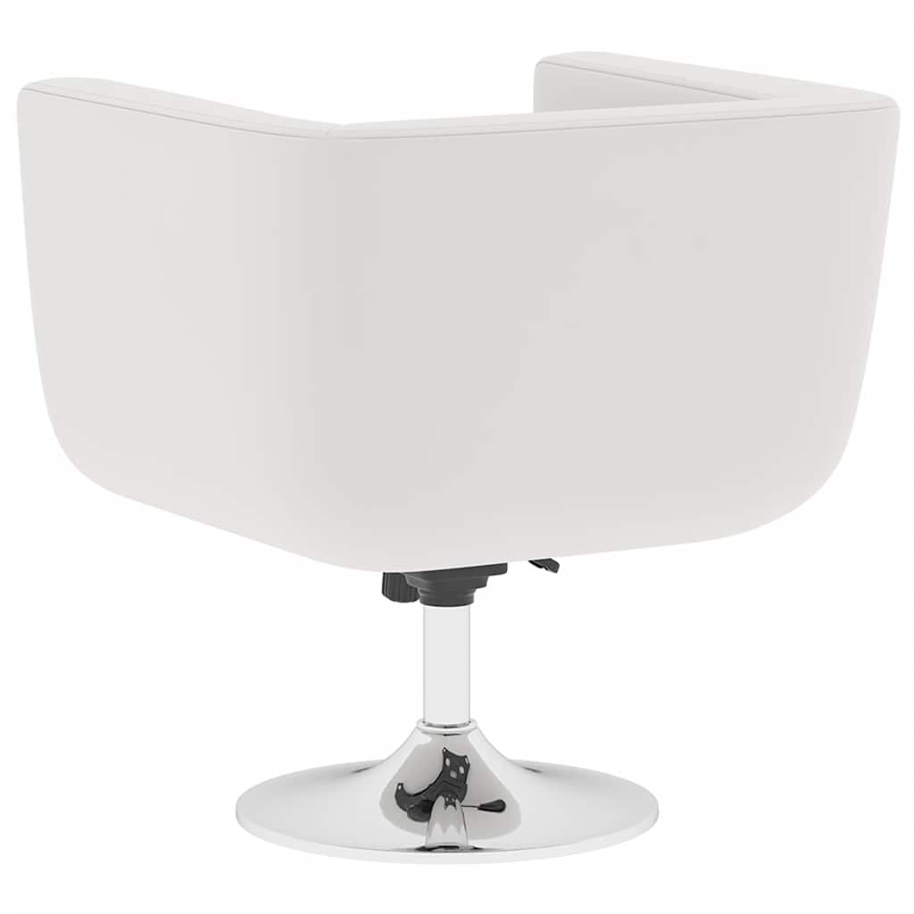 vidaXL Bar Stools 2 pcs artificial leather white