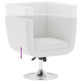 vidaXL Bar Stools 2 pcs artificial leather white