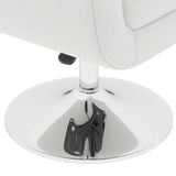 vidaXL Bar Stools 2 pcs artificial leather white