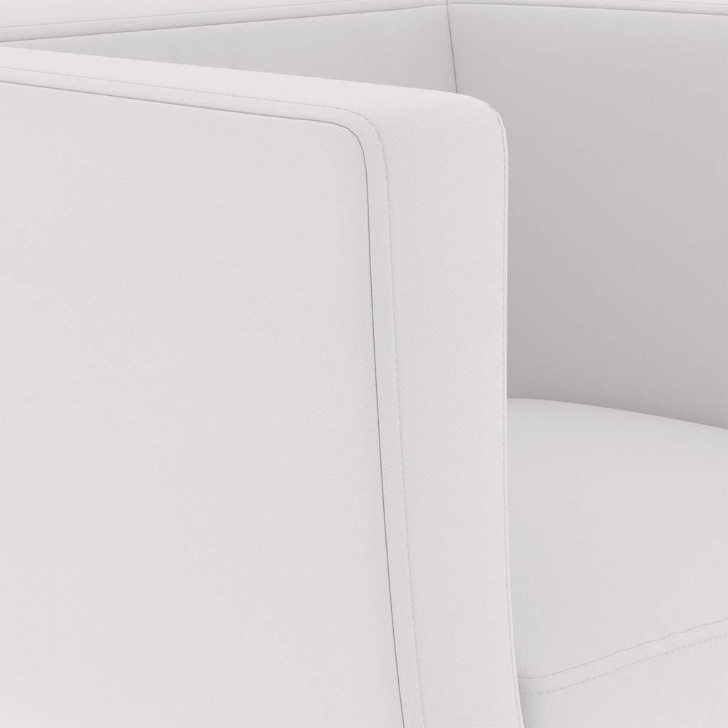 vidaXL Bar Stools 2 pcs artificial leather white