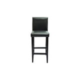 vidaXL Bar Stools 2 pcs artificial leather black