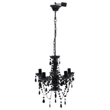 vidaXL Chandelier Crystal Black