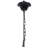 vidaXL Chandelier Crystal Black